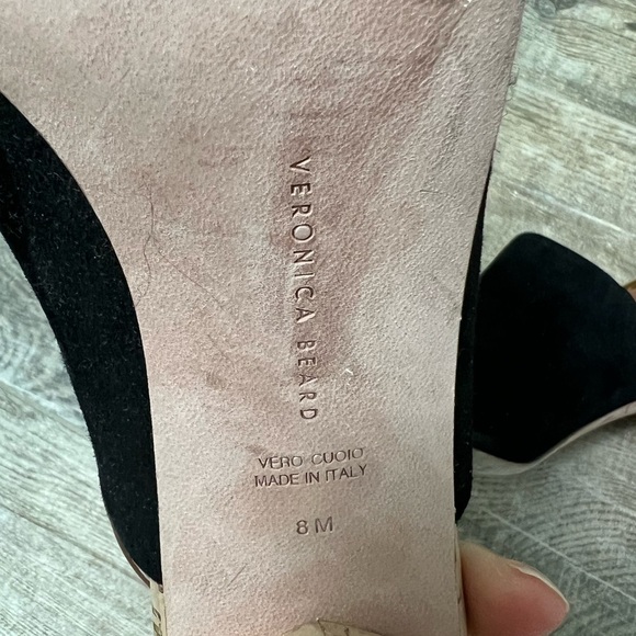 Veronica Beard Black and Brown Heels with Cork Heel - Picture 13 of 13